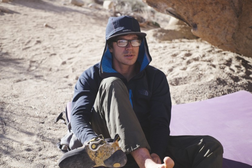 the north face fuseform progressor hoodie - after a long day of pebble wrestling, our lead tester is glad to be...