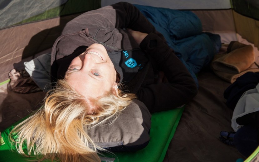 rei co-op backpacker - waking up fresh with the morning light after a comfy night's sleep...