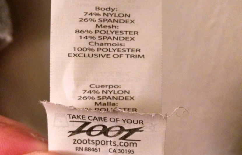 zoot active tri - the active tri 8-inch short body has 74% nylon, 26% spandex. the...