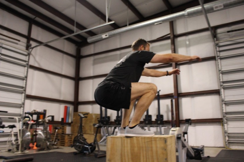 nobull trainer - the lightweight and sensitive trainer made short work of box jumps.