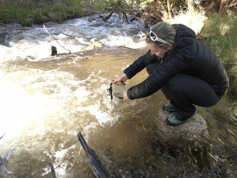 msr autoflow gravity filter - the autoflow&#039;s wide mouth make it easy to fill in deep moving water.