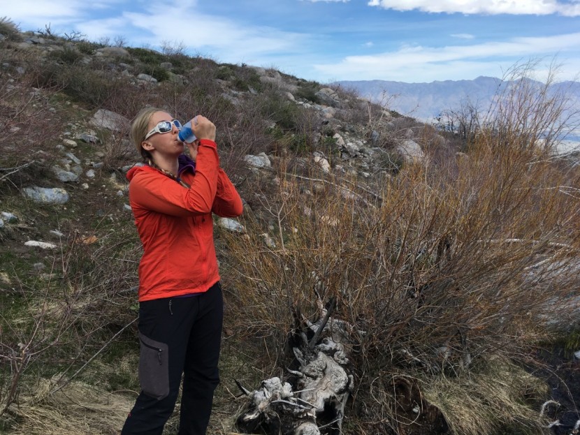 katadyn befree 0.6l - the befree needs a bit of air in the bottle to squeeze out all the...