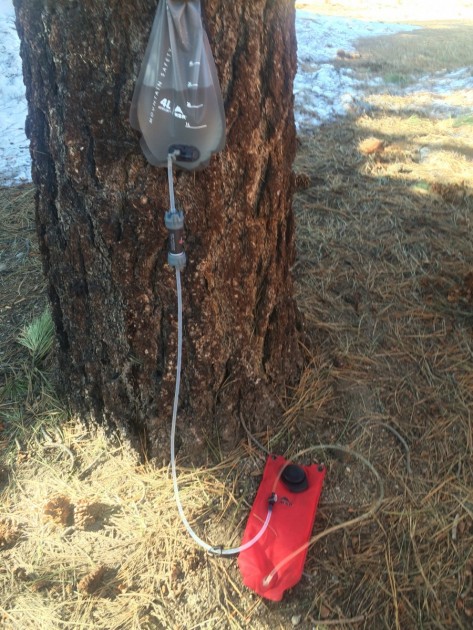 msr autoflow gravity filter - the autoflow is compatible with most bladders and you can plug the...