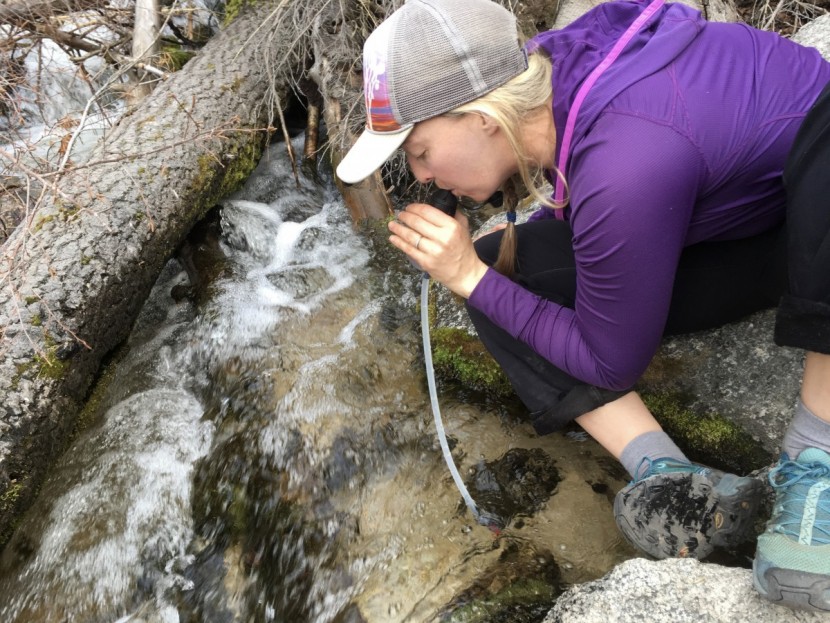 msr trailshot - the msr trailshot allows you to drink directly from the water source...