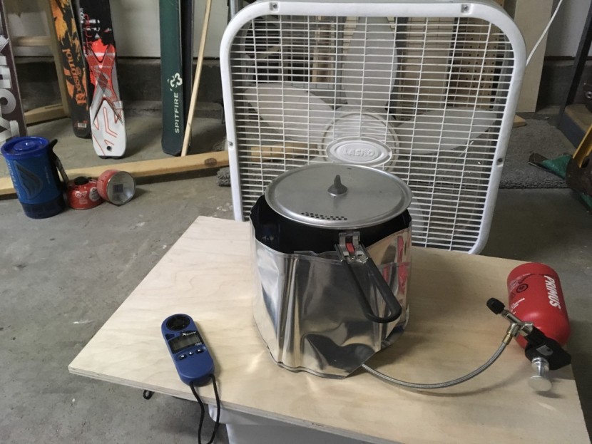 primus omnilite ti - primus versus the fan. note that getting the tightest windscreen...