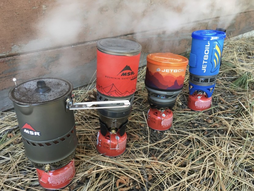 backpacking stove - integrated canister stoves steaming away: the msr reactor and...