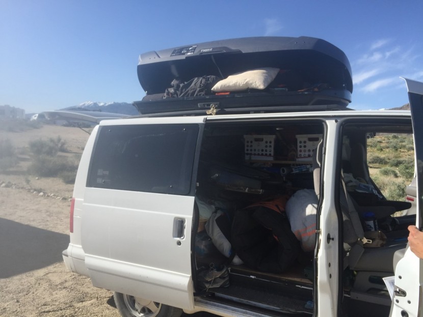 thule motion xt xl - the motion xt stuffed to the brim for a ski and climb trip to mount...