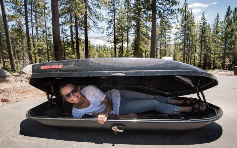 yakima skybox 16 carbonite - could the skybox double as a bivy sack?