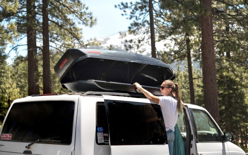 yakima skybox 16 carbonite - we buy, install, and hit the open road with every model we assess...