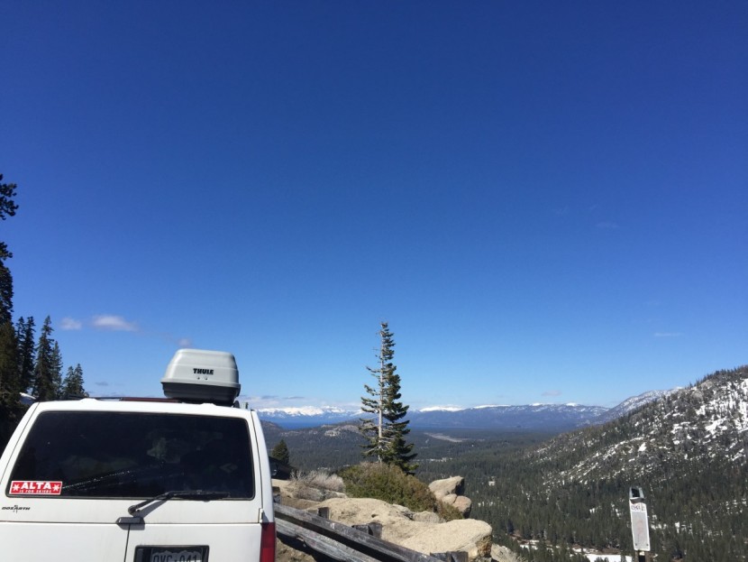 thule sidekick - the tiny sidekick overlooking lake tahoe.