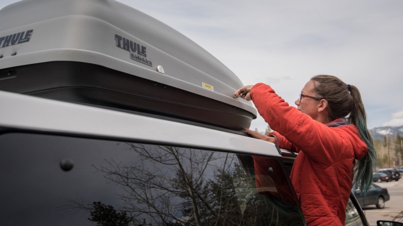 cargo box - don&#039;t forget to lock your cargo box!