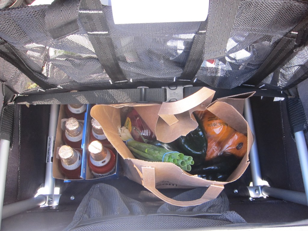 bike trailer - the d'lite's cargo space is large and easily accessible, so it...