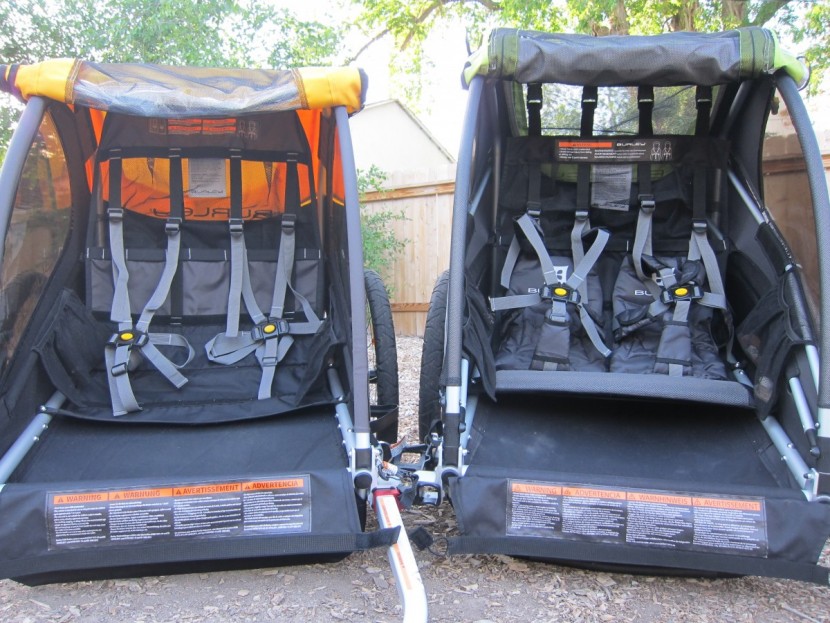 burley bee - the passenger compartments of the burley bee, left, and the d&#039;lite...