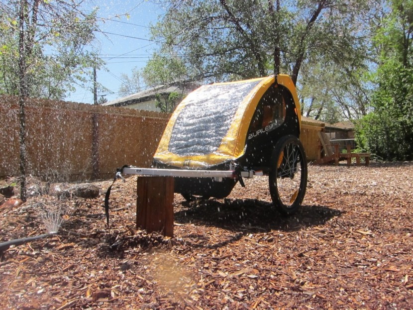 burley bee - after five minutes under a blasting sprinkler, the interior of the...