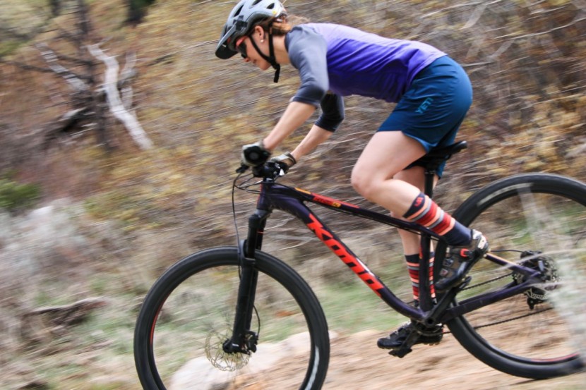 kona honzo al/dl 2017 - this bike prefers straightaways as its tires lack traction.