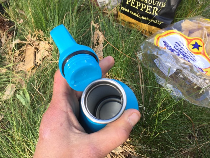 miir slate 27 - the miir has a narrow mouth, which is helpful for drinking, but...