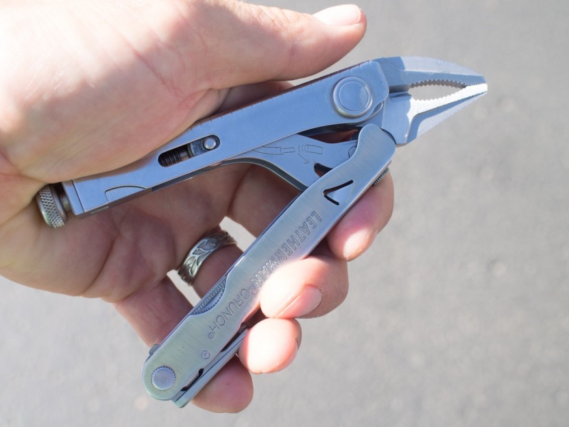 leatherman crunch - the crunch in an average adult male hand, for size comparison.