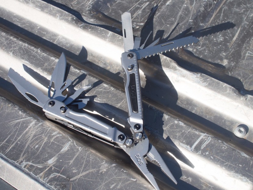 sog pocket powerplier - all the functions of the powerplier, on display.