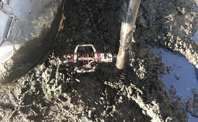 crankbrothers eggbeater 3 - mud slinging is what this pedal is made for.