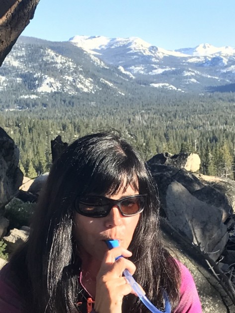 teton sports trailrunner - not the easiest drinking pack in our test!