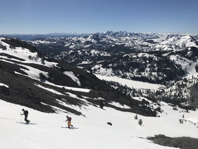 osprey raptor 10 - an easy drinking system is crucial on sunny spring backcountry climbs.
