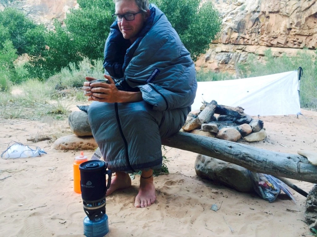 ultralight sleeping bag - on a chilly morning in the desert, we enjoyed the versatility of...