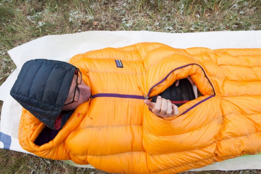 【廃盤品】Patagonia 850 Down Sleeping Bag Front and Center: Patagonia's 850 Down Sleeping Bag 19F/-7C