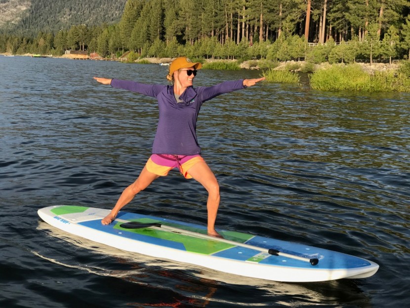 bic ace-tec cross adventure - the bic was also stable enough for yoga.