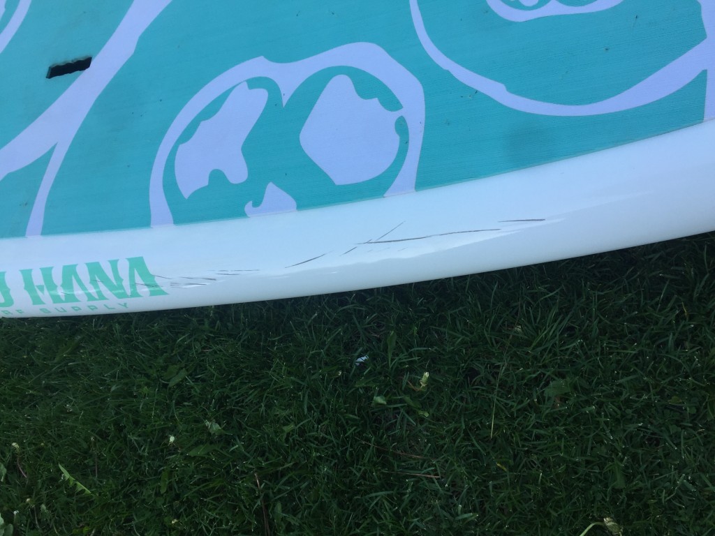 pau hana moon jelly - our tests left some noticeable scrapes and scuffs on this sup.