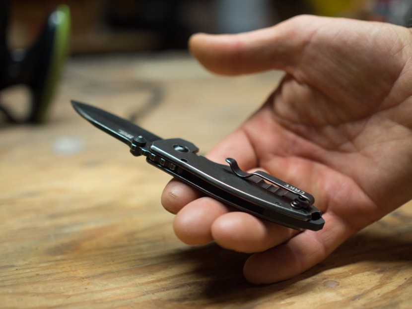 crkt squid - the squid in an average adult male hand.