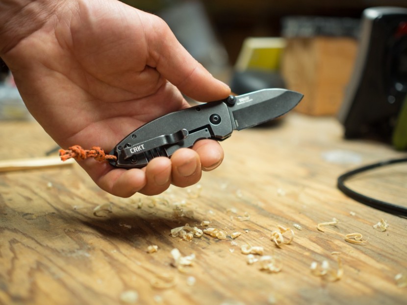 crkt squid - we found a short beaded or knotted lanyard made the handle of the...