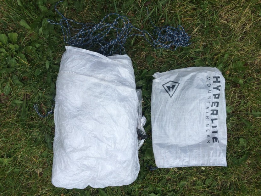 the hmg square flat tarp comes with ten different pre-cut and tied...