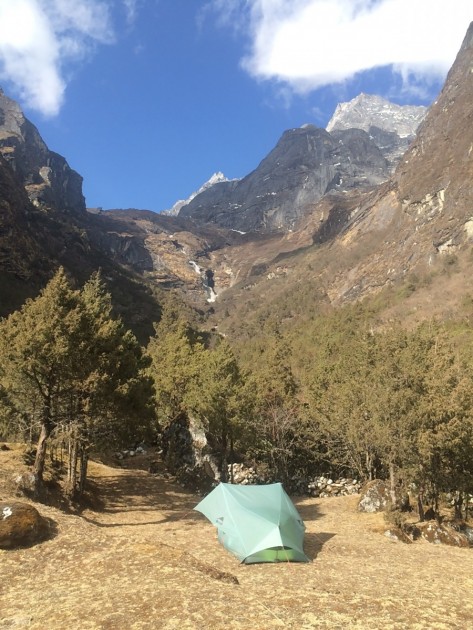 msr flylite 2 - the flylite 2 set up for a night of solo camping in a remote valley...