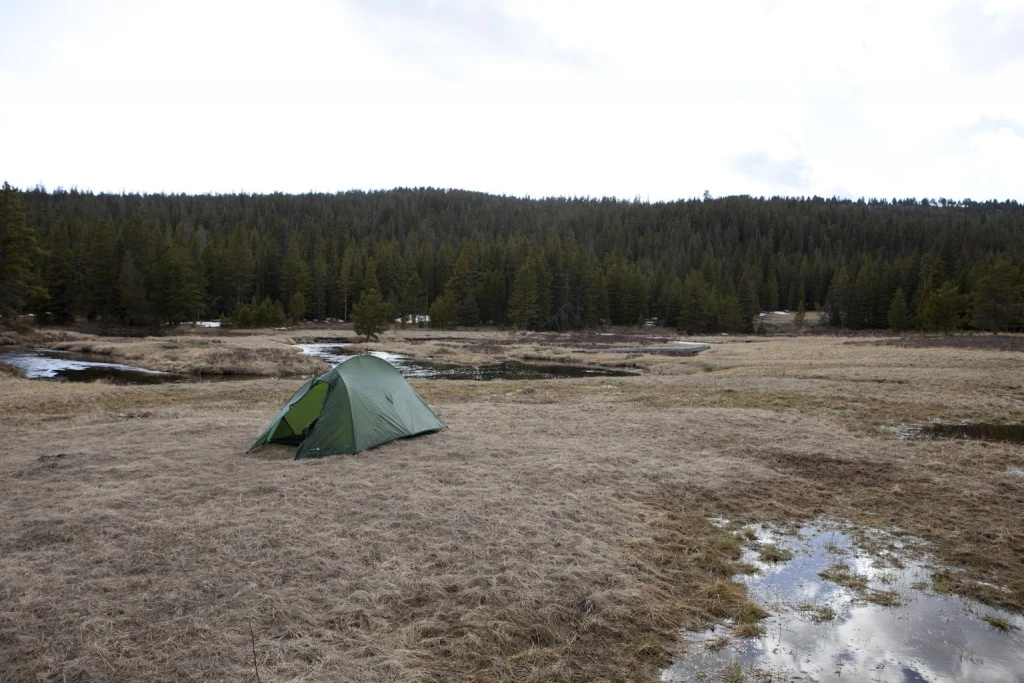 terra nova solar photon 2 ultralight tent review - the solar photon set up in a meadow in the bighorn mountains of...