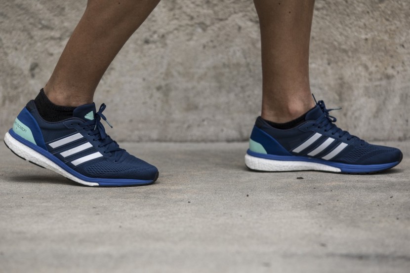 adidas adizero boston 6 - the stripped down mesh upper makes for a very breathable shoe.