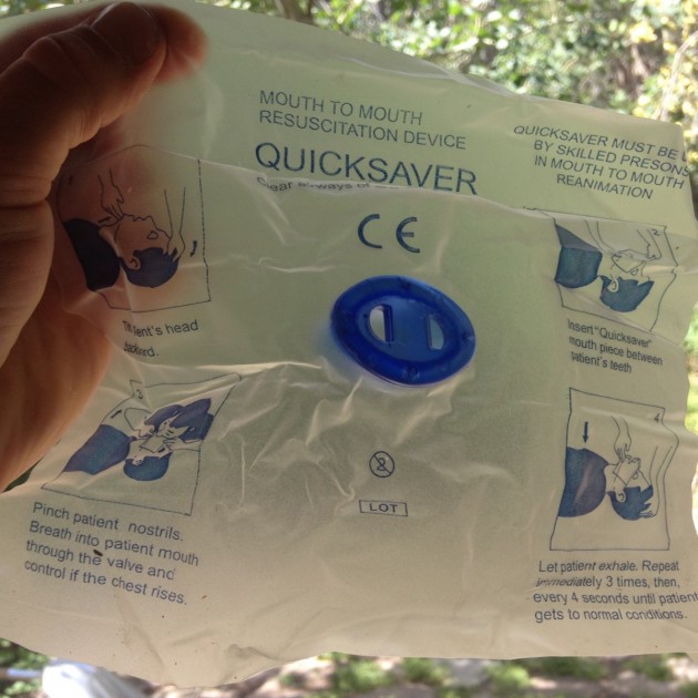 tripworthy compact - the single use cpr mask with one-way valve was a welcome addition