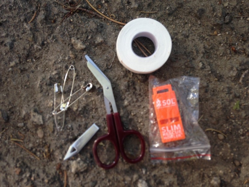 adventure medical kits adventure 2.0 - the tools that came in the adventure 2.0- forceps, safety pins, a...