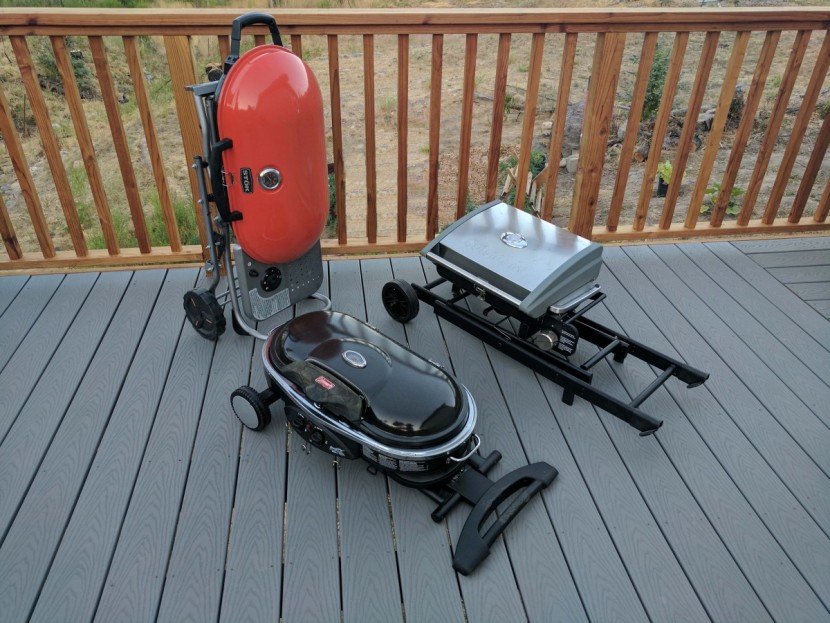 stok gridiron 1-burner - the stok gridiron 1-burner standing on its end, the coleman roadtrip...