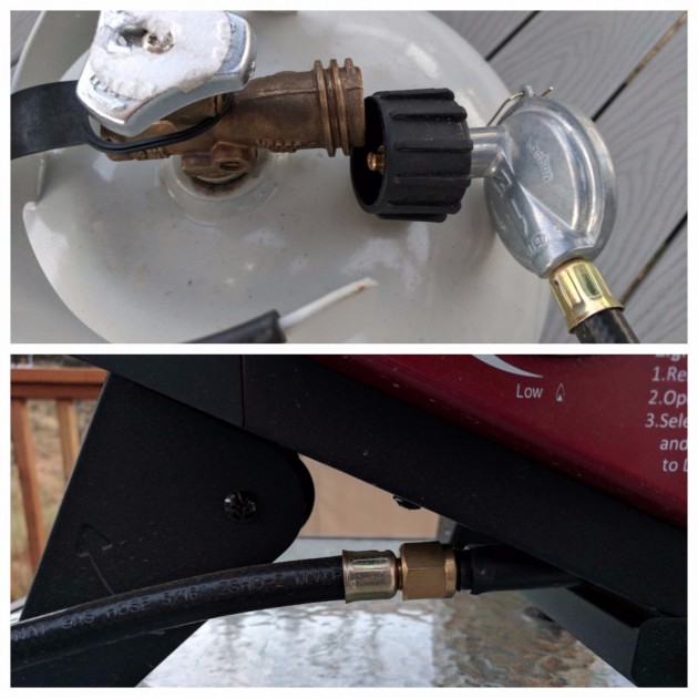 smoke hollow vector series smoking tabletop 3-burner - the smoke hollow comes with its own propane hose and it has a...