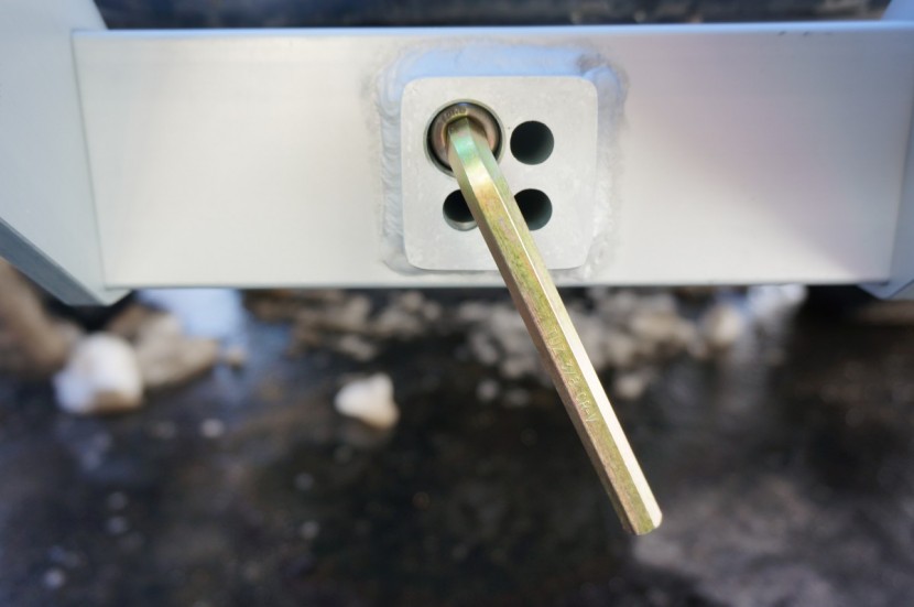 1up usa 2&quot; heavy duty double - a special hex wrench with a hollow end is used to release the...