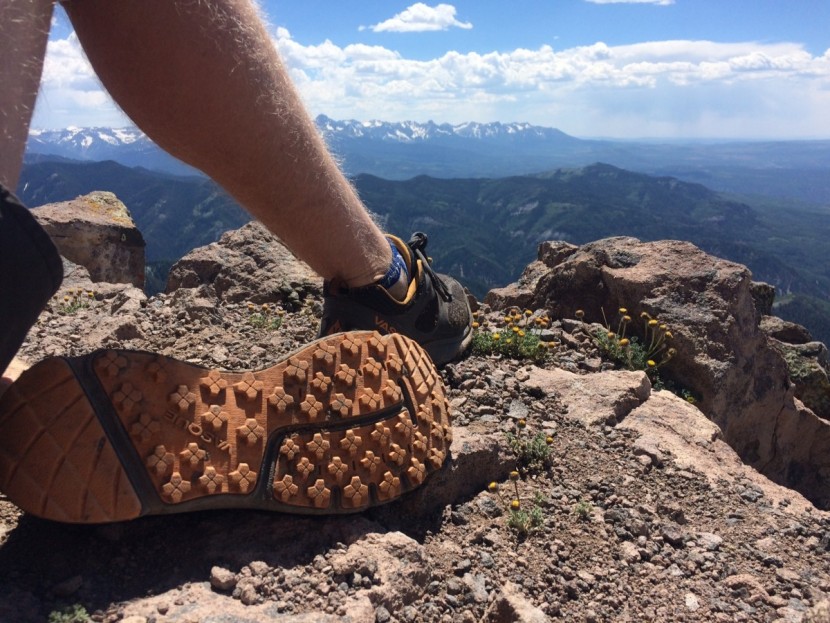 vasque constant velocity ii - sitting on top of courthouse mtn in the cimarrons outside ridgway...