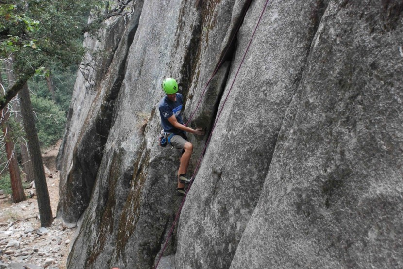 trango lotus - we had to take in a lot of extra slack when top roping with this...