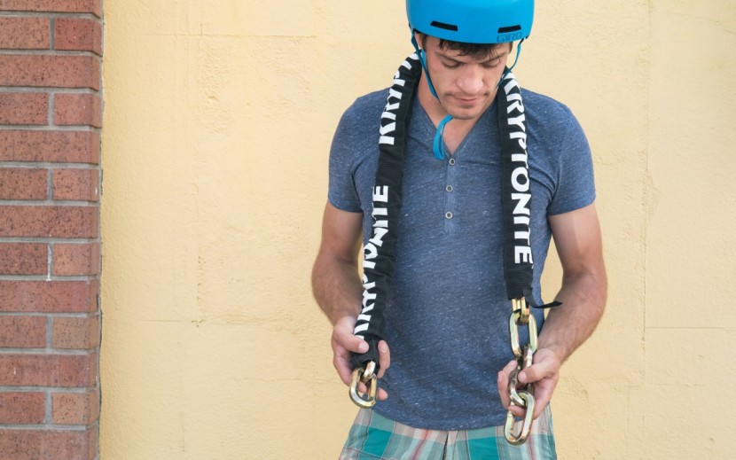 this lock is beefy and intimidating in ways this reviewer only...