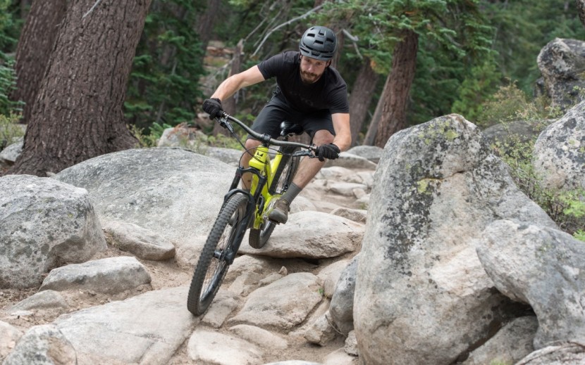 enduro mountain bike - the evil insurgent remains composed through the nastiest of rock...