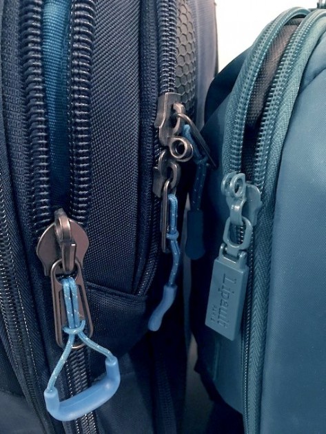 lipault paris original plume 26&quot; - zipper comparison: the tarmac (left) vs. plume (right)