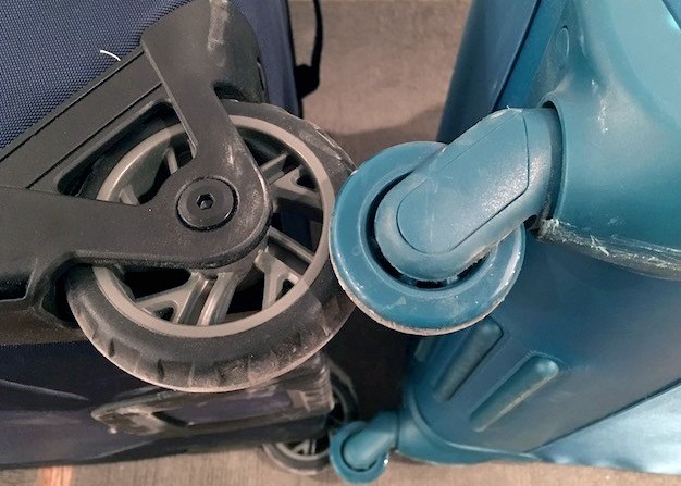 lipault paris original plume 26&quot; - when it comes to wheels, size matters. side-by-side comparison of...