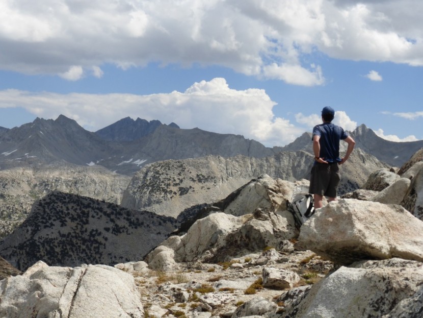 adidas terrex scope high gtx - looking out along the ridge we will traverse, glad to have the...
