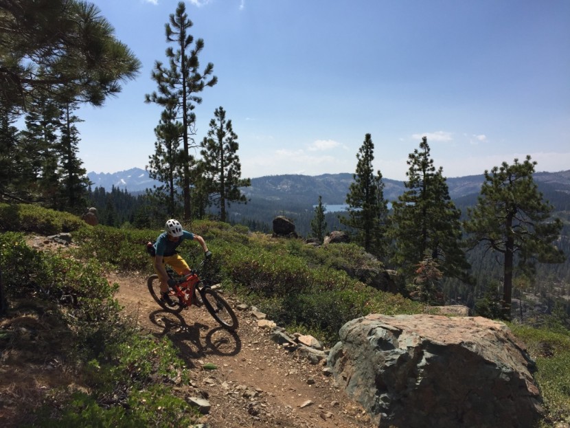 wahoo fitness elemnt bolt - testing the elemnt bolt while riding in the northern sierra.