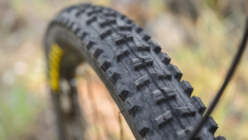 yt capra al comp 2017 - maxxis high roller ii tires front and rear are predictably washy.