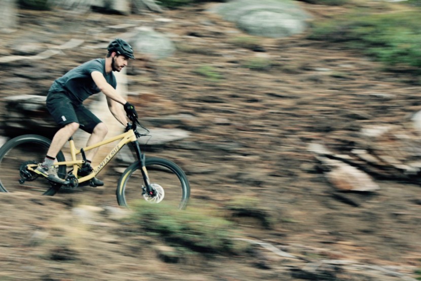 enduro mountain bike - nope. find a steeper trail.